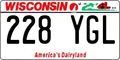 WI license plate 228YGL