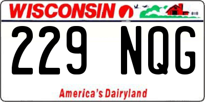 WI license plate 229NQG