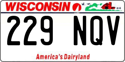 WI license plate 229NQV