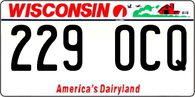 WI license plate 229OCQ