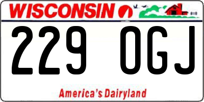 WI license plate 229OGJ