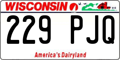 WI license plate 229PJQ