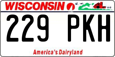 WI license plate 229PKH
