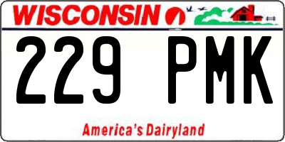 WI license plate 229PMK