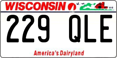 WI license plate 229QLE