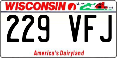 WI license plate 229VFJ