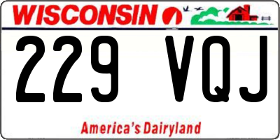 WI license plate 229VQJ