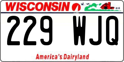 WI license plate 229WJQ
