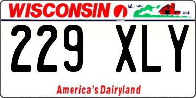 WI license plate 229XLY