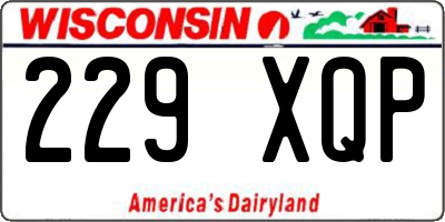 WI license plate 229XQP