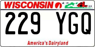 WI license plate 229YGQ