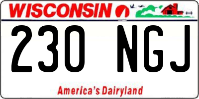WI license plate 230NGJ