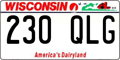 WI license plate 230QLG