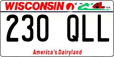 WI license plate 230QLL