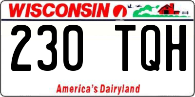 WI license plate 230TQH