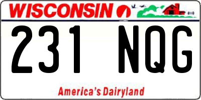 WI license plate 231NQG