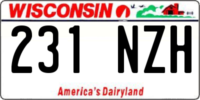 WI license plate 231NZH