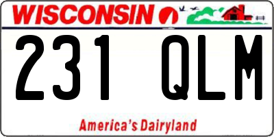 WI license plate 231QLM