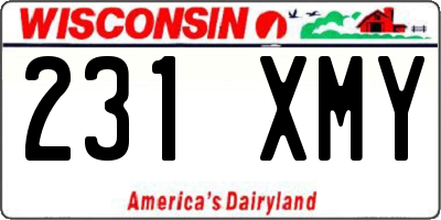 WI license plate 231XMY