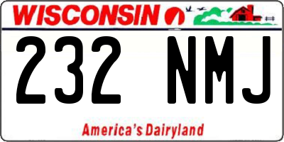 WI license plate 232NMJ