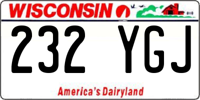 WI license plate 232YGJ