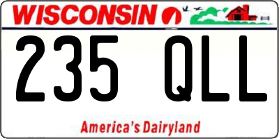 WI license plate 235QLL