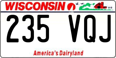 WI license plate 235VQJ