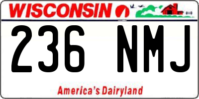 WI license plate 236NMJ