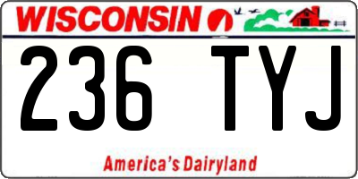 WI license plate 236TYJ