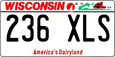 WI license plate 236XLS