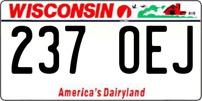 WI license plate 237OEJ