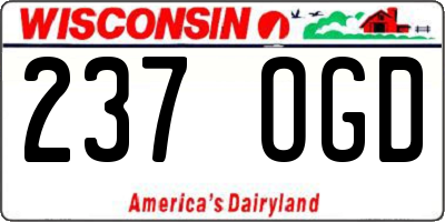 WI license plate 237OGD