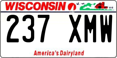 WI license plate 237XMW