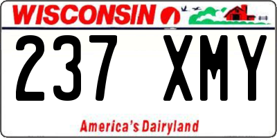 WI license plate 237XMY