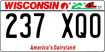 WI license plate 237XQO