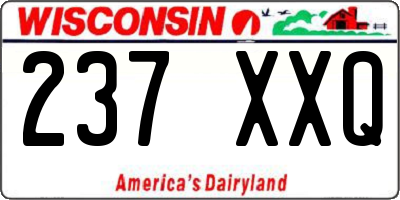 WI license plate 237XXQ