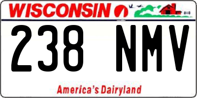 WI license plate 238NMV
