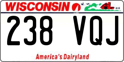 WI license plate 238VQJ