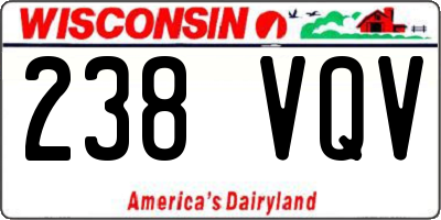 WI license plate 238VQV