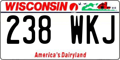 WI license plate 238WKJ