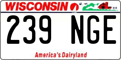 WI license plate 239NGE
