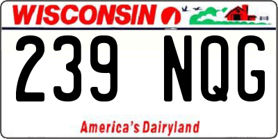 WI license plate 239NQG