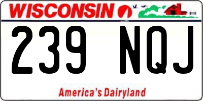 WI license plate 239NQJ