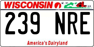 WI license plate 239NRE