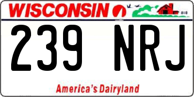 WI license plate 239NRJ