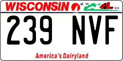 WI license plate 239NVF