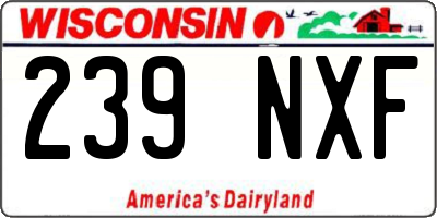 WI license plate 239NXF