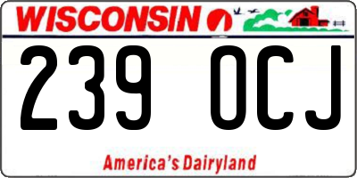 WI license plate 239OCJ