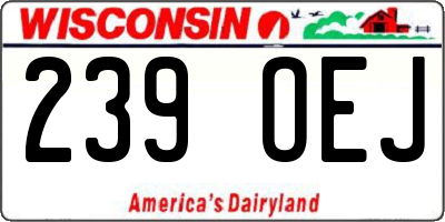 WI license plate 239OEJ