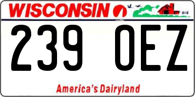 WI license plate 239OEZ